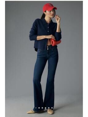 Frame Double Waistband High-Rise Jeans 32 NWT Majesty